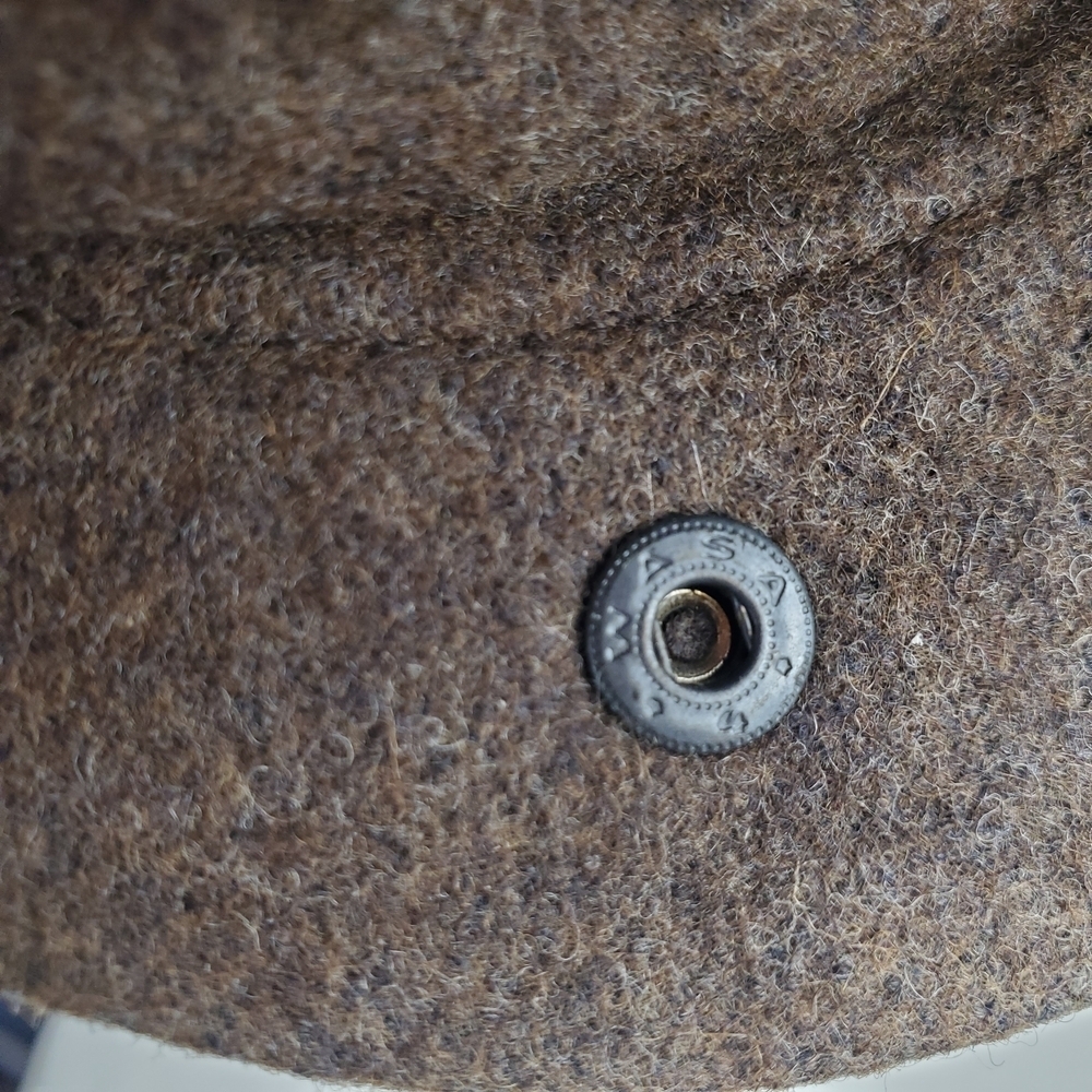 Wigens Brown Wool Newsboy Cap w/ Earflaps. Size 61. - Picture 11 of 13